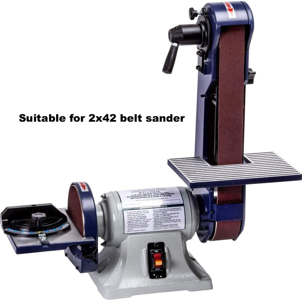 14 PCS 2x42 Sanding Belt, 2 Each of 40 60 80 120 180 240 400 Grit Aluminum Oxide Belt Sandpaper for Belt Sander(2 X 42 Inch)
