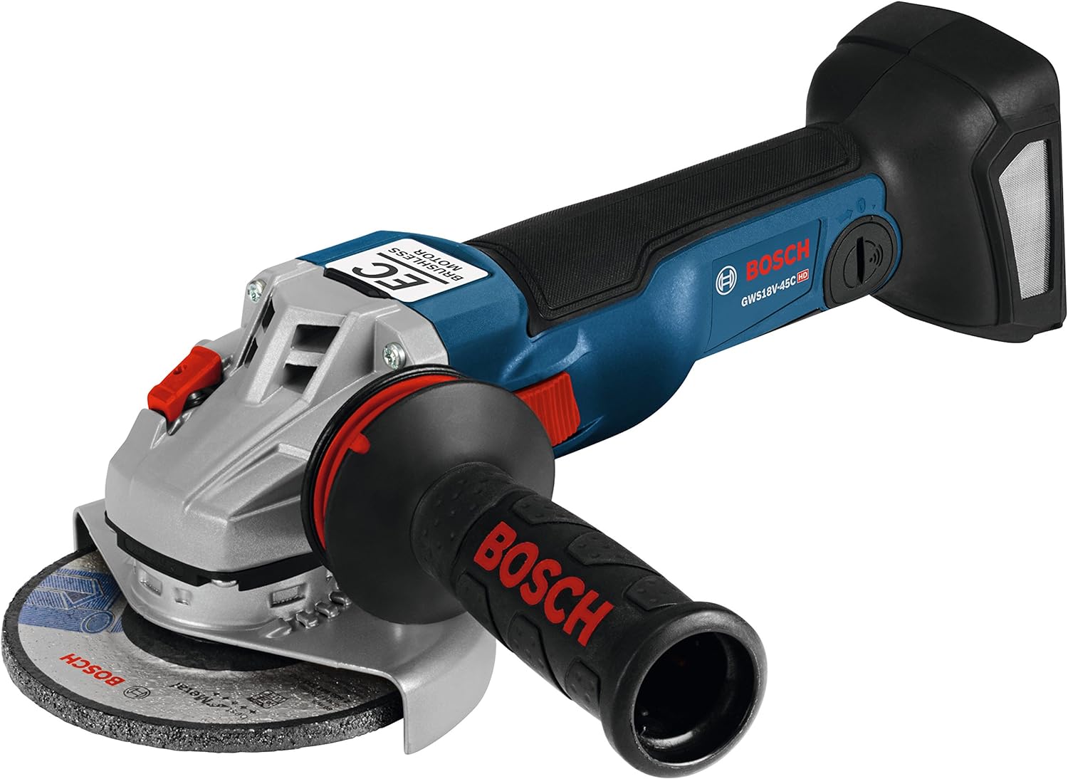 BOSCH 18V EC Brushless Connected-Ready 4.5 In. Angle Grinder (Bare Tool) GWS18V-45CN