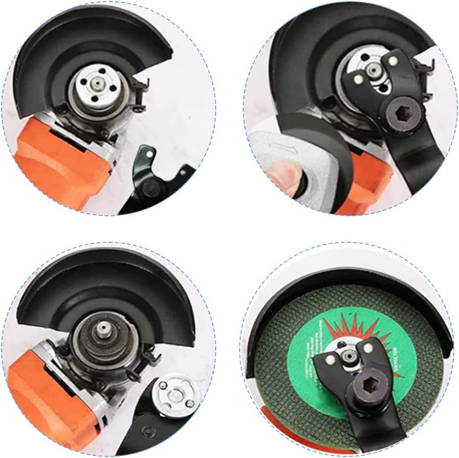 4PCS 5/8 Angle Grinder Outer Lock Nut 2 Pack Flange Nuts for Compatible with 5/8-11 Dewalt Bosch Black Decker Makita HE001-2