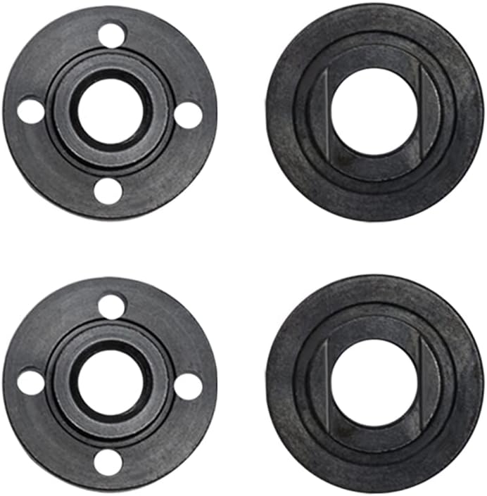 4PCS 5/8 Angle Grinder Outer Lock Nut 2 Pack Flange Nuts for Compatible with 5/8-11 Dewalt Bosch Black Decker Makita HE001-2