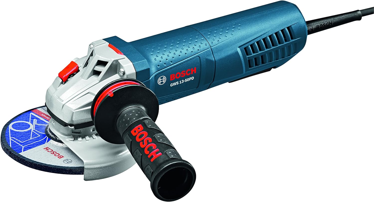 BOSCH GWS13-50PD High-Performance Angle Grinder with No-Lock-On Paddle Switch, 5