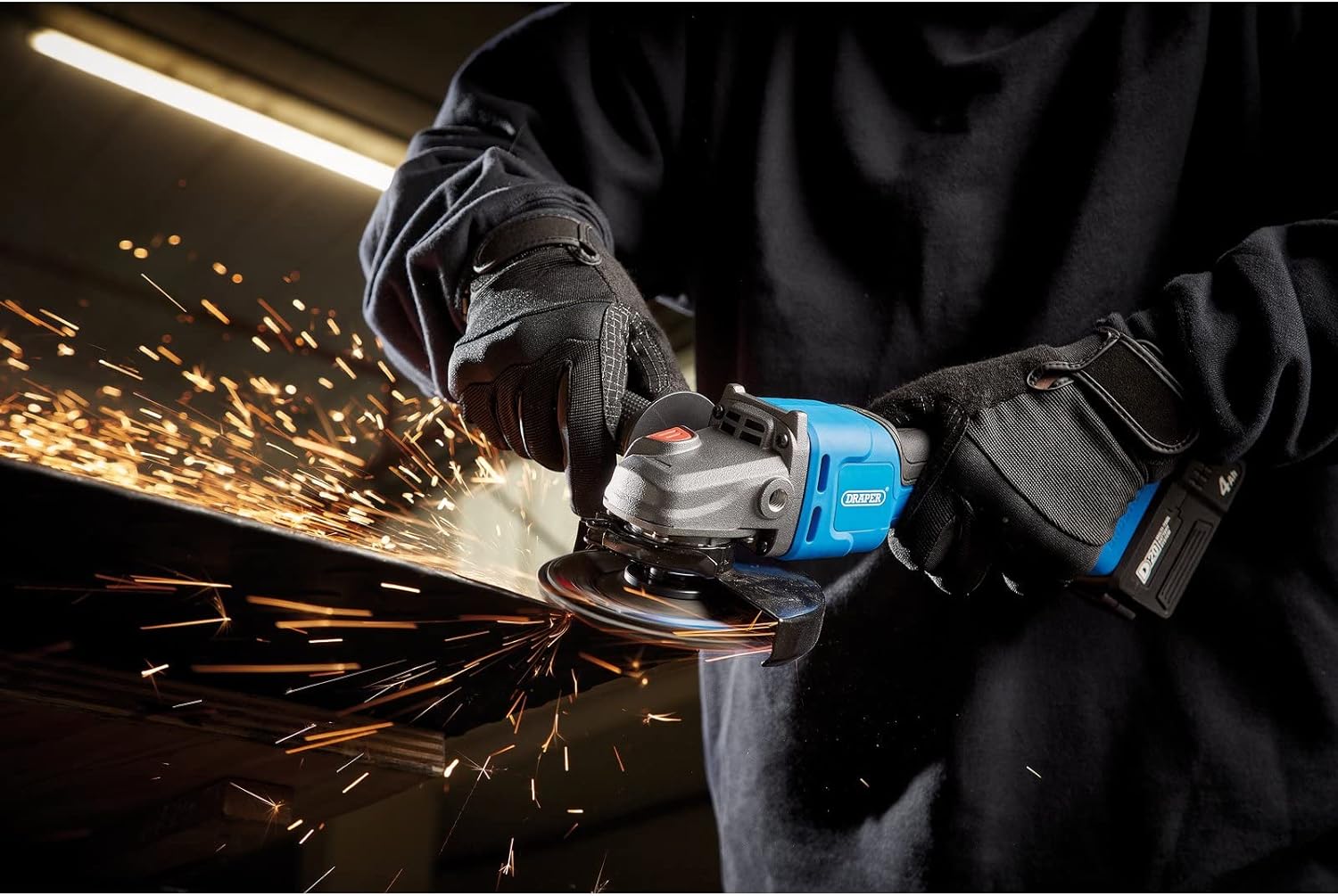 Draper 98104 D20 20V Brushless Angle Grinder, 115/125mm (Sold Bare)
