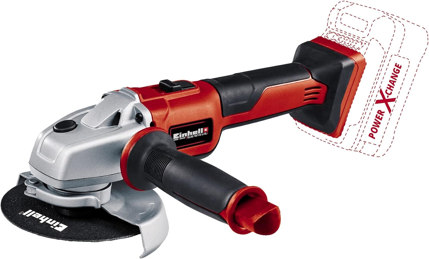 Einhell Power X-Change Brushless 115mm (4 Inch) Cordless Angle Grinder - 18V Disc Battery Grinder For Cutting, Grinding And Polishing - AXXIO 18/115 Solo Power Tool (Battery Not Included)