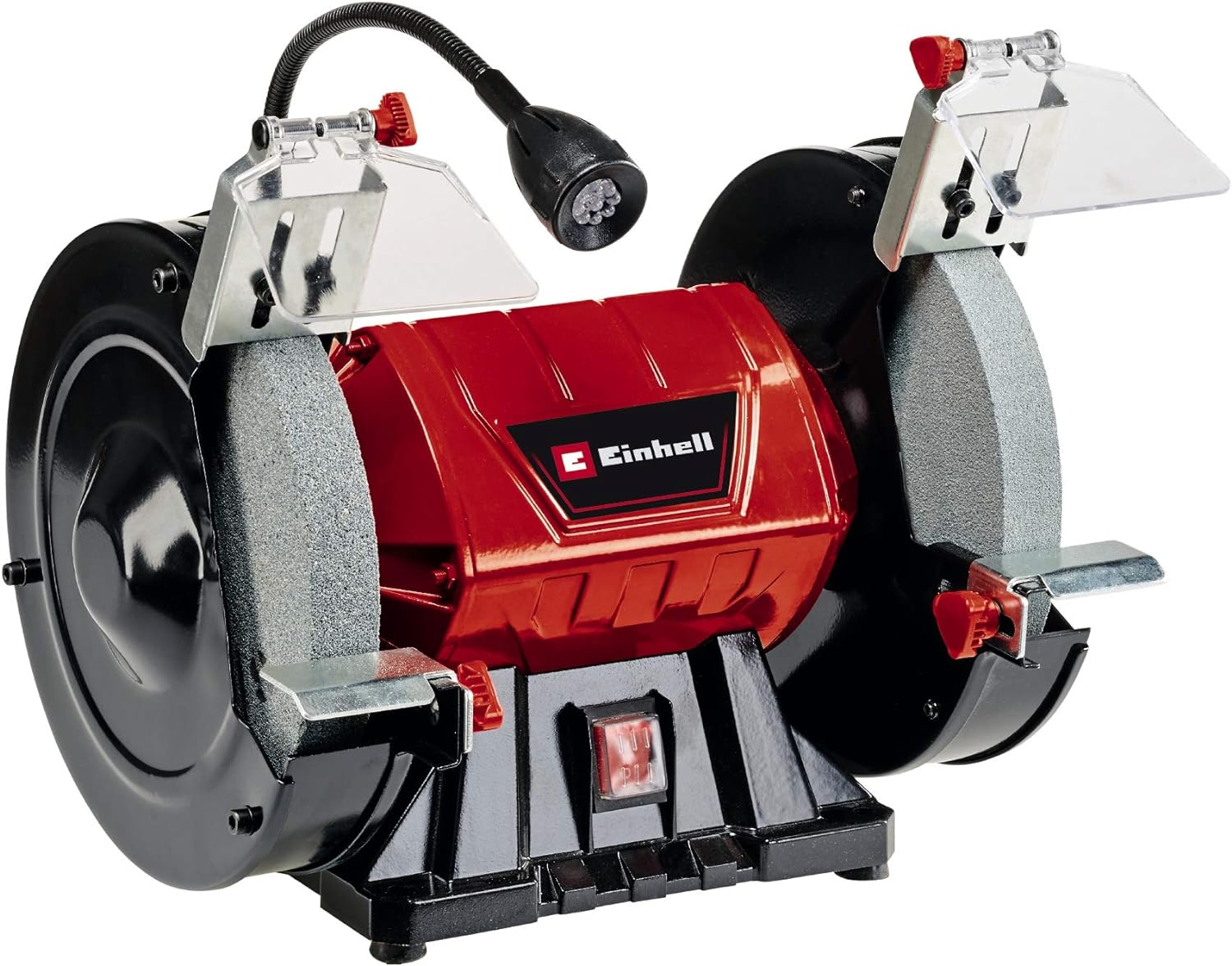 Einhell TH-BG 200L Bench Grinder - 2980 RPM, 200mm x 16mm Coarse and Fine Grinding Wheels (K36/K60) - Electric Bench Grinder Polisher for Grinding, Polishing and Sharpening