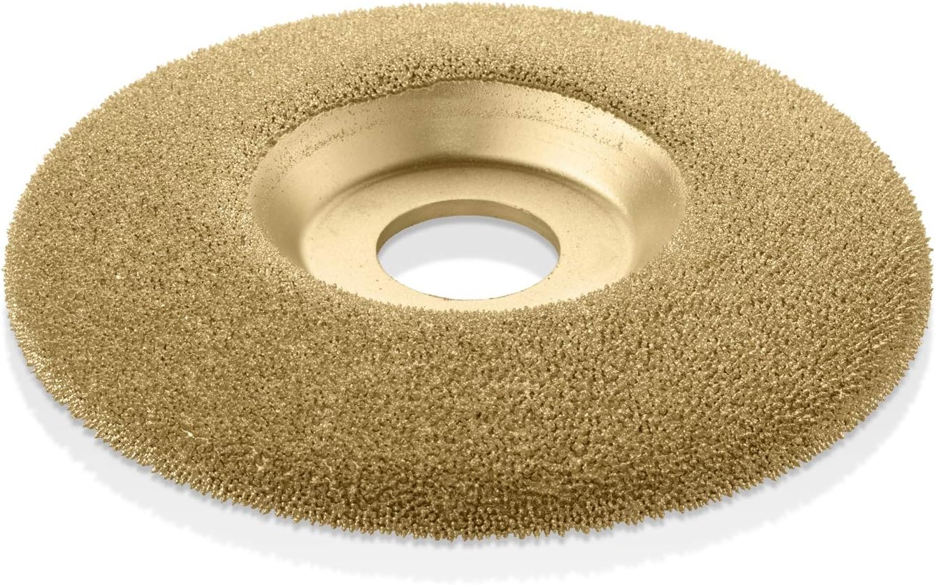 Kutzall Extreme Shaping Disc - Very Coarse, 4-1⁄2 (114.3mm) Dia. X 7⁄8 (22.2mm) Bore - Woodworking Angle Grinder Attachment for DeWalt, Bosch, Milwaukee, Makita. Abrasive Tungsten Carbide, SD412X120