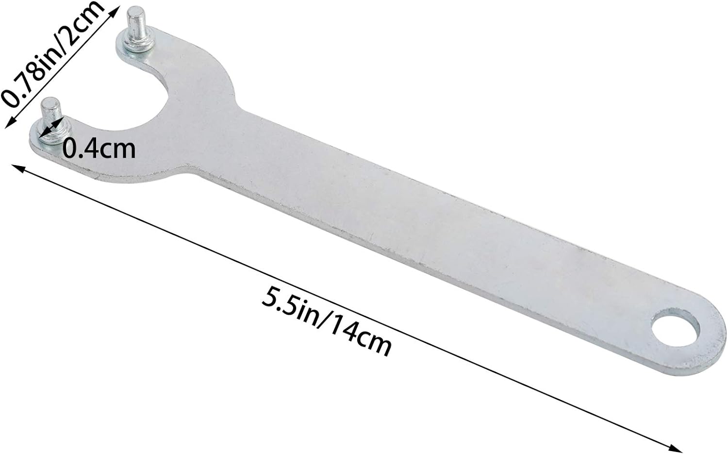 WerkWeit Grinder Angle Spanner Wrench Flange Nut Kit, 1PCS Angle Grinder Flange Wrench and 6PCS Flange Nuts, Compatible with Dewalt Bosch Black Decker Ryobi Makita(4.5 5 5/8-11)