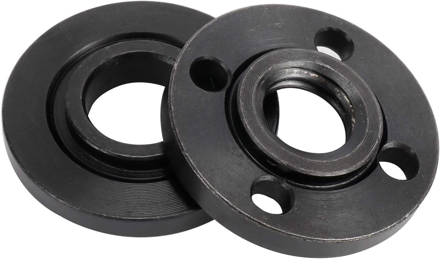 WerkWeit Grinder Angle Spanner Wrench Flange Nut Kit, 1PCS Angle Grinder Flange Wrench and 6PCS Flange Nuts, Compatible with Dewalt Bosch Black Decker Ryobi Makita(4.5 5 5/8-11)