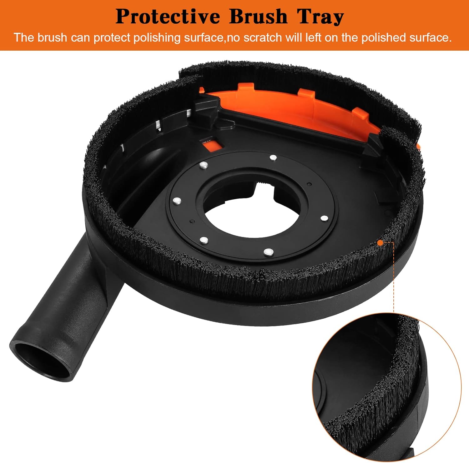 7 Inch Dust Shroud, HARDELL Expert Surface Grinding Dust Shroud for Angle Grinder, Surface Grinding Shroud (180MM)
