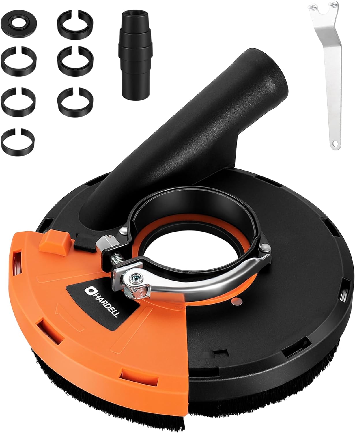 7 Inch Dust Shroud, HARDELL Expert Surface Grinding Dust Shroud for Angle Grinder, Surface Grinding Shroud (180MM)