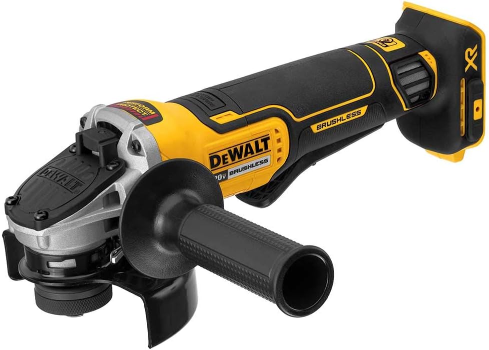 DEWALT 20V MAX Angle Grinder and Die Grinder, Cordless 2-Tool Set with Battery and Charger (DCK203P1), Yellow,white