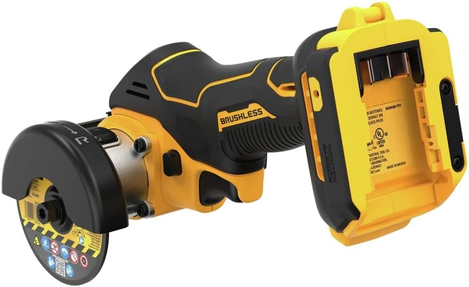 DEWALT 20V MAX Cordless Angle Grinder Kit, 3-in. (DCS438E1)