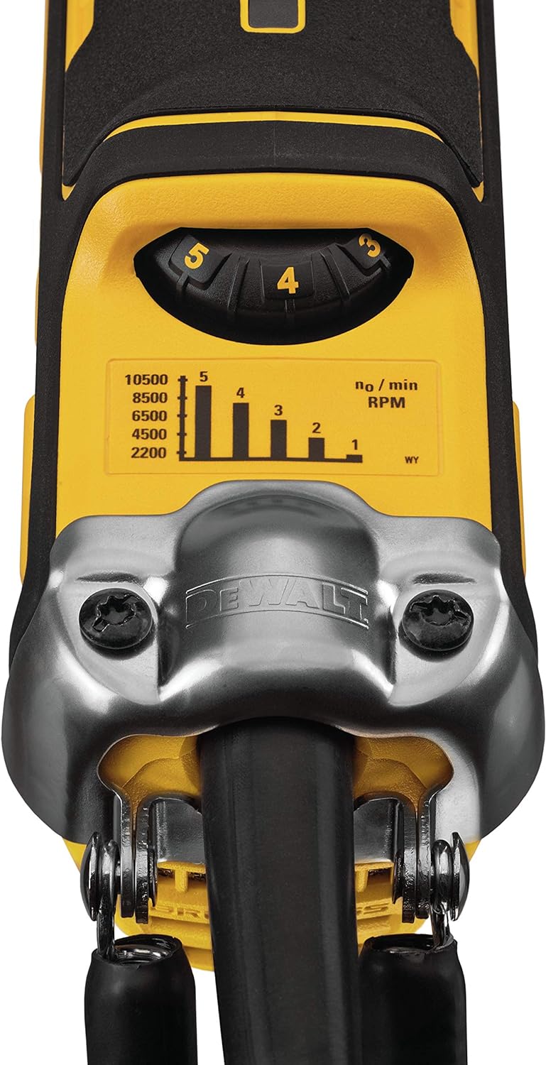 DEWALT Angle Grinder Tool 5-inch, Variable Speed, Paddle Switch (DWE43214NVS)