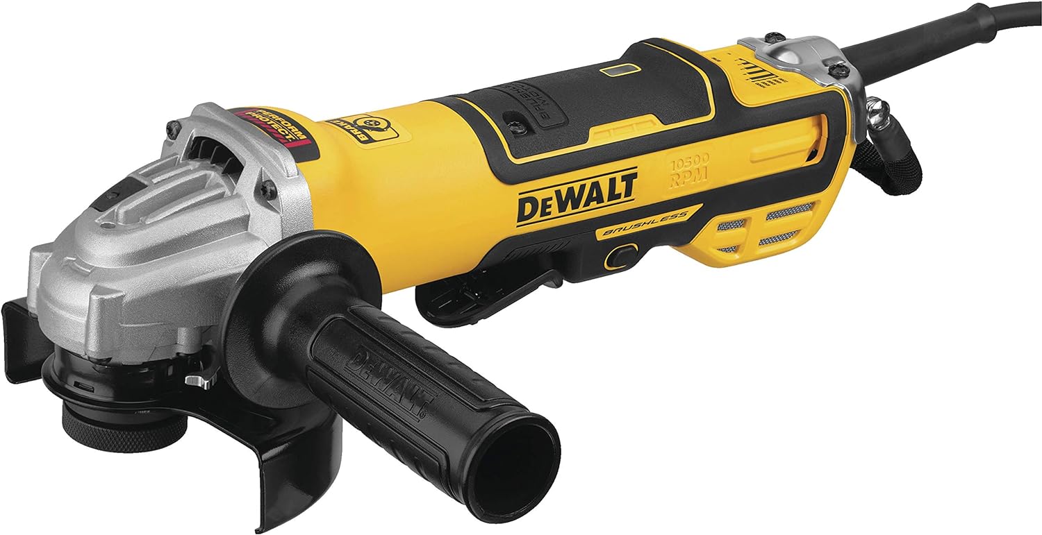 DEWALT Angle Grinder Tool 5-inch, Variable Speed, Paddle Switch (DWE43214NVS)