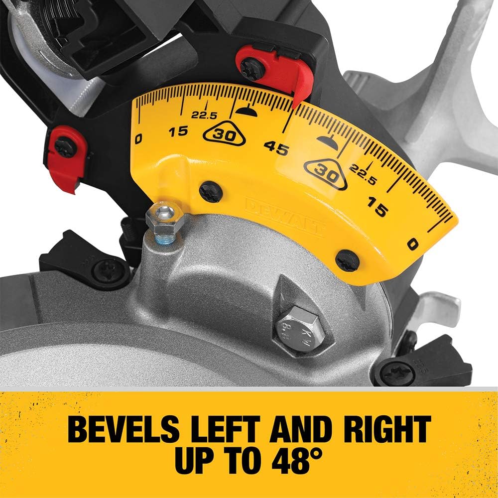 DEWALT Miter Saw, 12-Inch, Double Bevel, Compound, XPS Cutline, 15-Amp with w/Safety Goggle (DWS716XPS  DPG82-11C)