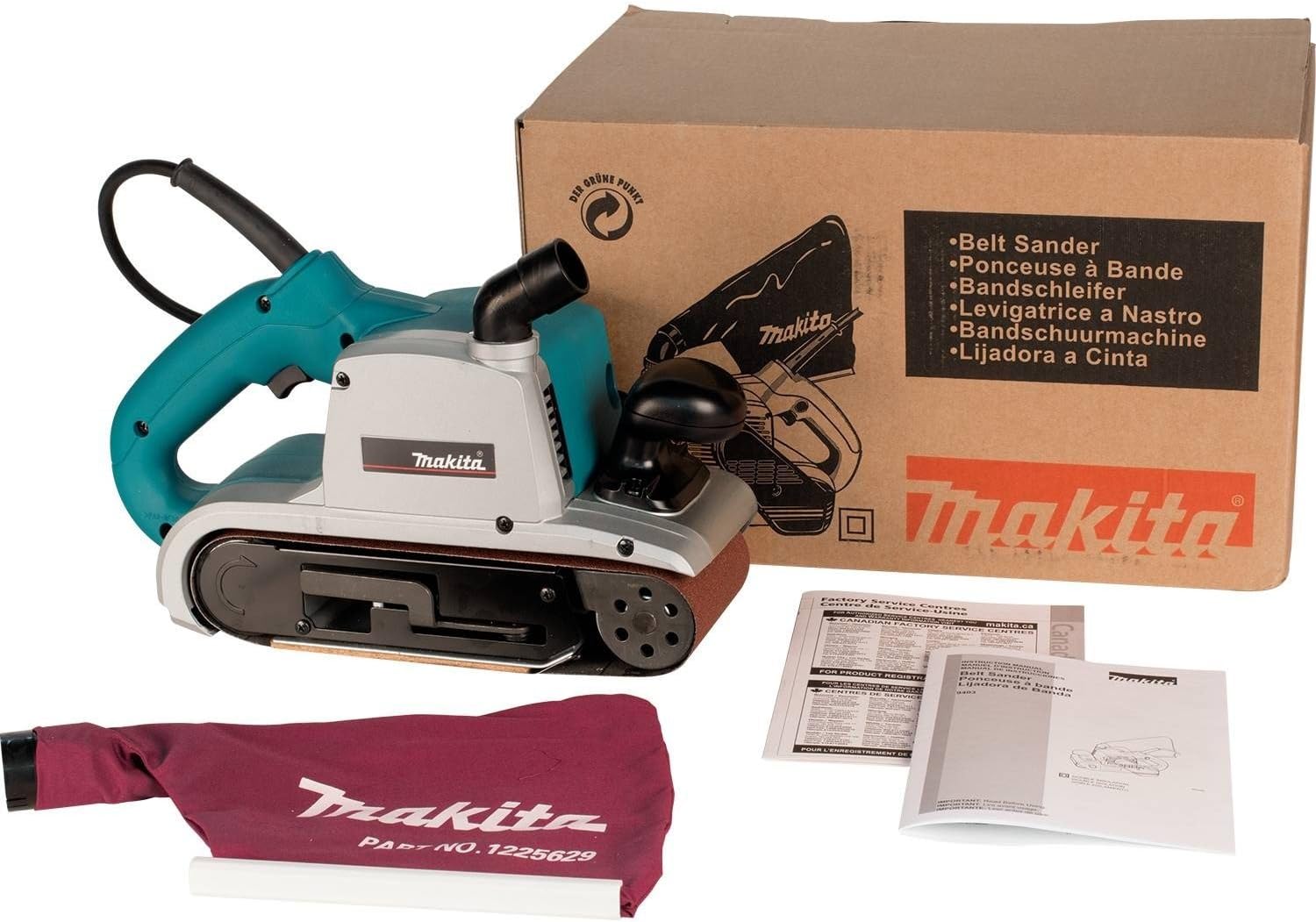 Makita 9403 4 x 24 Belt Sander, Teal