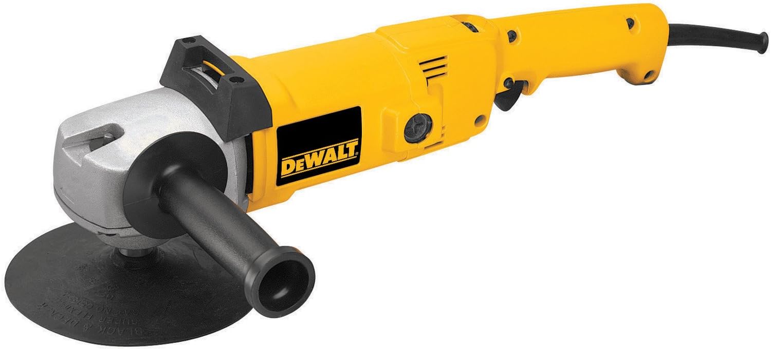 DEWALT DW849 8 Amp 7-Inch/9-Inch Electronic Variable-Speed Right-Angle Polisher