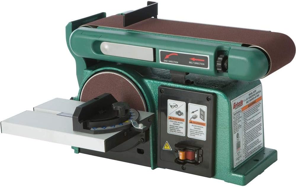 Grizzly Industrial G0787-4 x 36 Horizontal/Vertical Belt Sander with 6 Disc