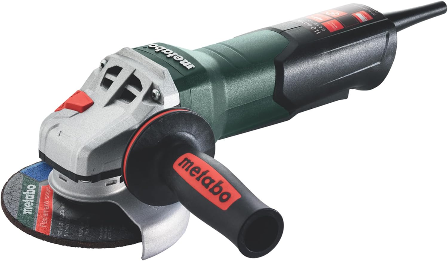 Metabo 4-1/2-5-Inch Angle Grinder | 11 Amp | 11,000 RPM | Non-Locking Paddle Switch | Made in Germany | WP 11-125 Quick | 603624420