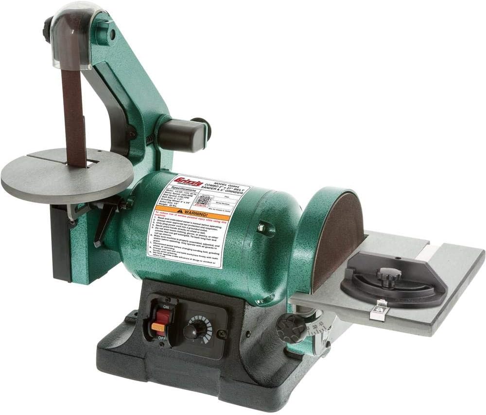 Grizzly Industrial G0864 - Variable-Speed 1 x 30 Belt/ 6 Disc Sander