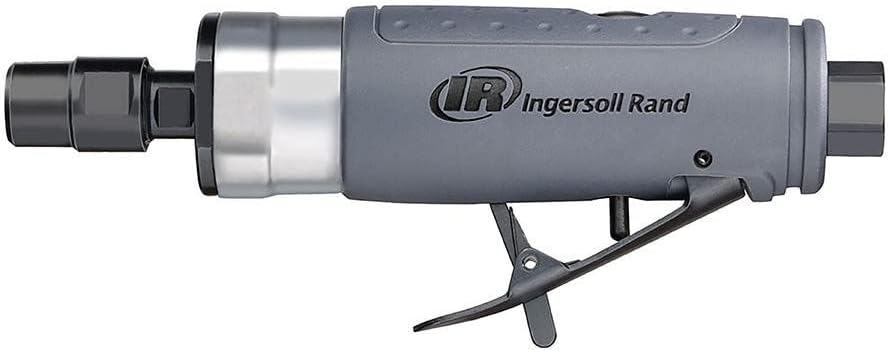 Ingersoll Rand 261 3/4-Inch Super Duty Air Impact Wrench, Silver  308B Air Straight Die Grinder, 1/4, 25,000 RPM, 0.33 HP, Ball Bearing Construction, Safety Lock, Gray