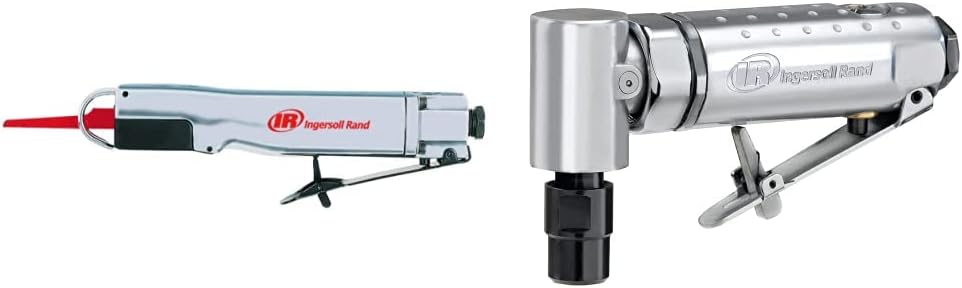 Ingersoll Rand 429 Heavy Duty Air Reciprocating Saw  301B Air Die Grinder – 1/4, Right Angle, 21,000 RPM, Ball Bearing Construction, Safety Lock, Aluminum Housing, Lightweight Power Tool, Black