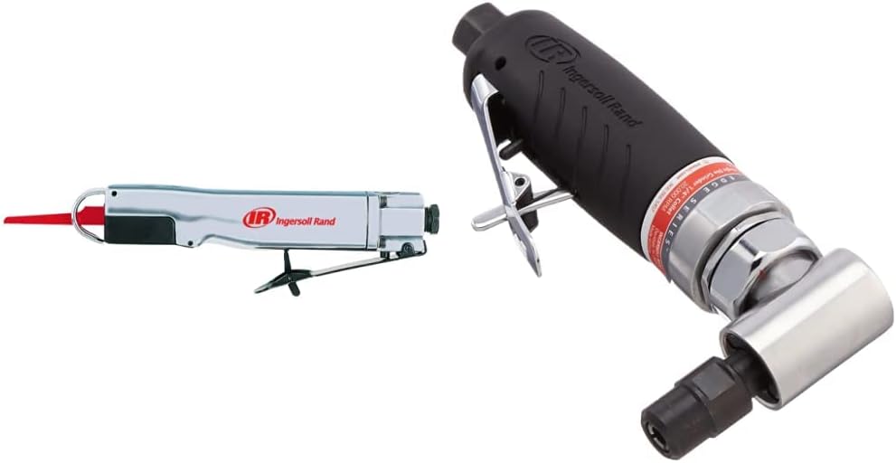 Ingersoll Rand 429 Heavy Duty Air Reciprocating Saw  3101G Air Die Grinder Edge Series – 1/4, Heavy Duty, Right Angle, Ergonomic Grip, Ball Bearing Construction, Lightweight Tool, Black