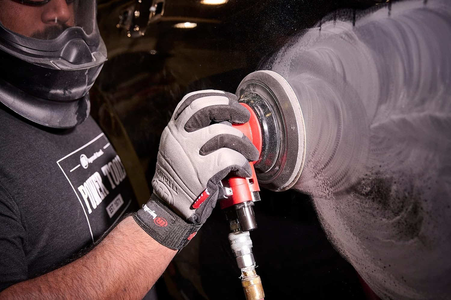Ingersoll Rand 5152-6-HL - 6 Random Orbital Air Sander, 3/32 Orbit, Hook  Loop, 12,000 RPM, 0.3HP