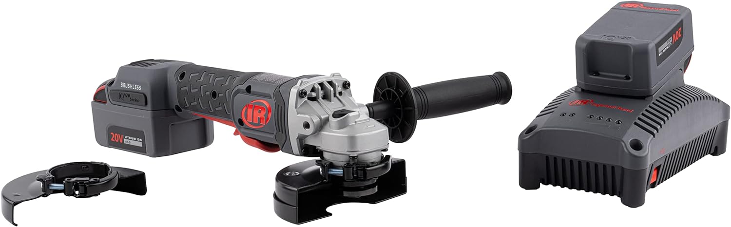 Ingersoll Rand G5351-20V Cordless Angle Grinder and Cut-off Tool, 8000 RPM, 1HP, 4.5 Wheel - Tool Only