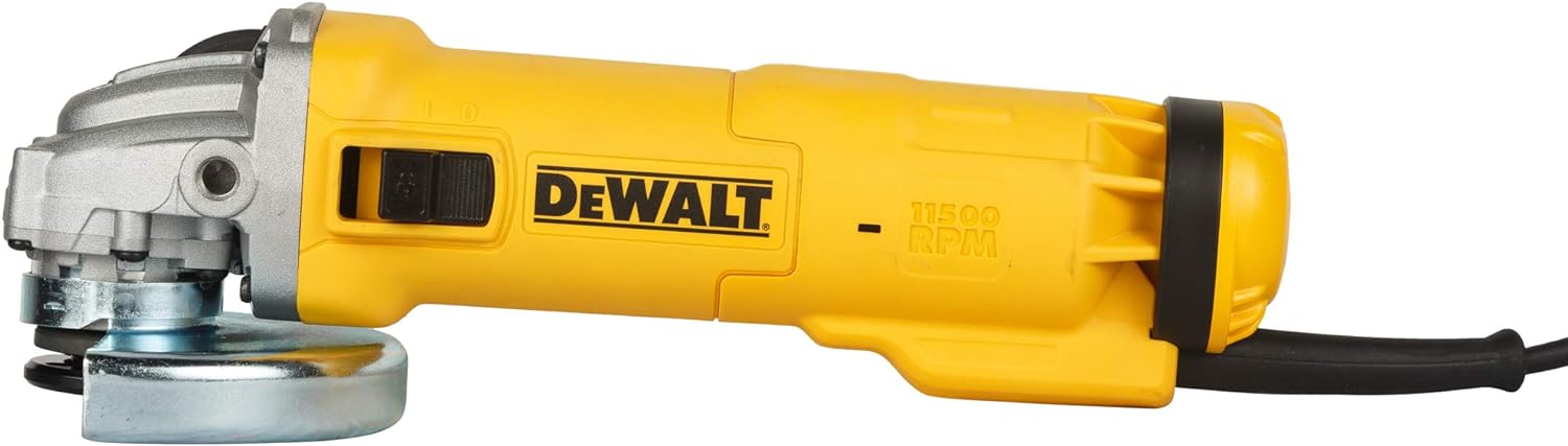Dewalt 1100Watt 125mm Heavy Duty Medium Angle Grinder with DES Technology DWE4215, 220 Volt (Indian Plug)