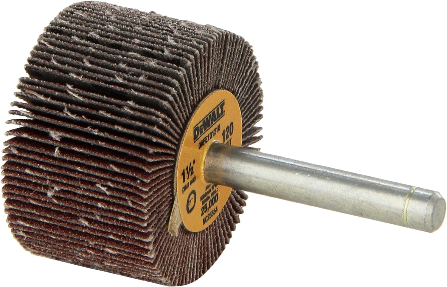 DEWALT DAFE1D0410 1 1/2-Inch by 1-Inch by 1/4-Inch HP 40g Flap Wheel