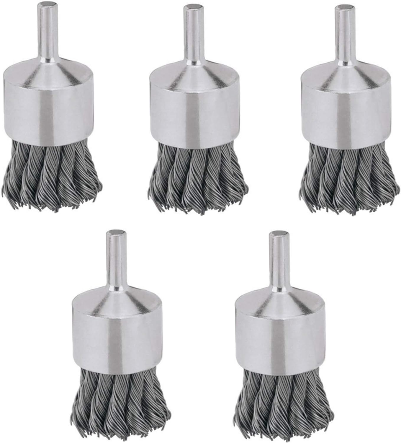 DeWalt DW4902 Knot Wire End Brush, 1 x 1/4 in. - Quantity 5