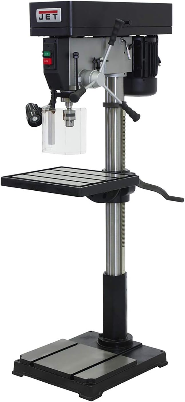JET 22-Inch Step Pulley Floor Drill Press, 1-1/2 HP, 1Ph 115/230V (IDP-22)