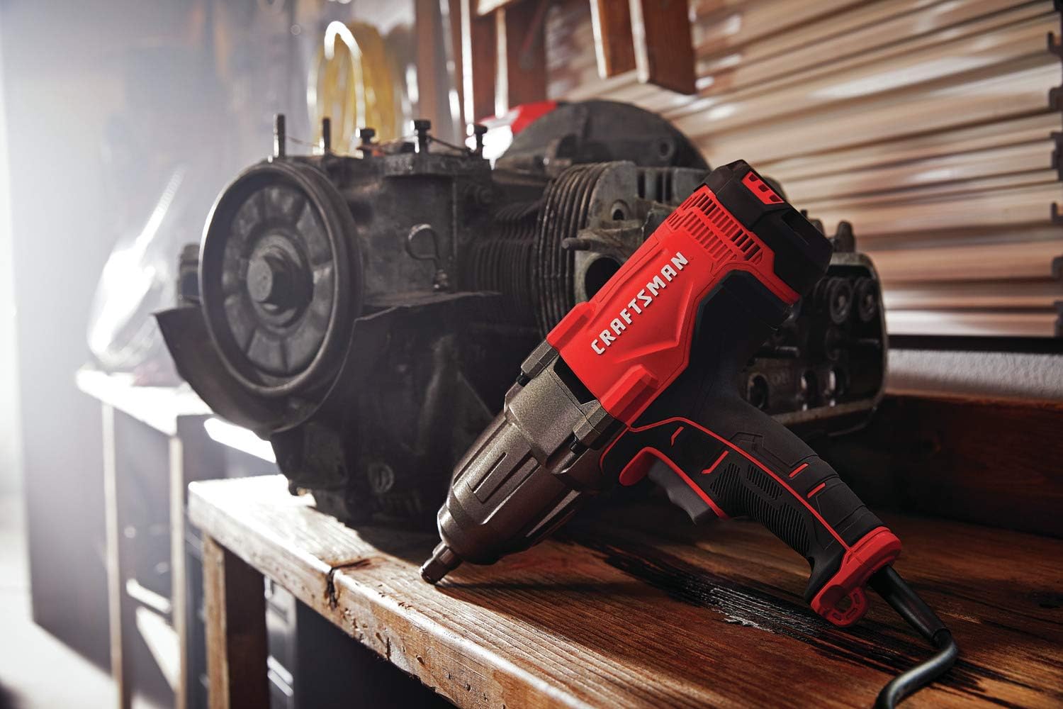 CRAFTSMAN Small Angle Grinder Tool, 4-1/2-Inch, 6-Amp with Impact Wrench, 1/2-Inch, 7.5-Amp (CMEG100  CMEF901)