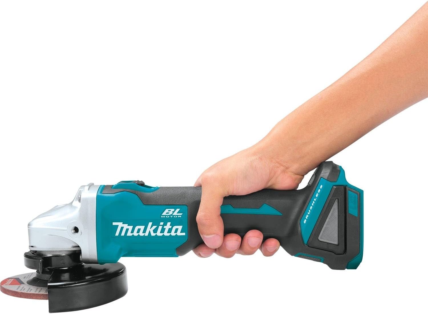 Makita BL1840BDC2 18V LXT Lithium-Ion Battery and Rapid Optimum Charger Starter Pack (4.0Ah) with XAG04Z 18V LXT Lithium-Ion Brushless Cordless 4-1/2” / 5 Cut-Off/Angle Grinder