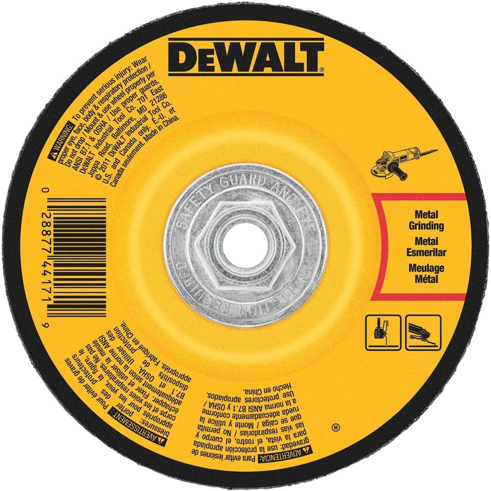 Dewalt 6 in. X 1/4 in. X 5/8 in. to 11 High Performance Metal Grinding Wheel