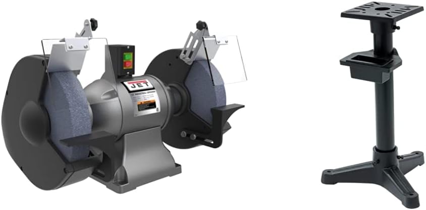 Jet 578012 1-1/4 hp 12 Industrial Bench Grinder with DBG-Stand for IBG-8, 10  12 Grinders