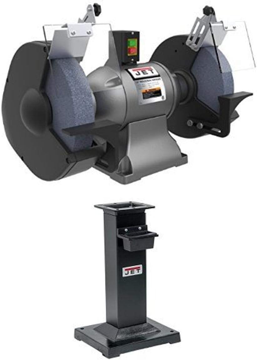 Jet 578012 1-1/4 hp 12 Industrial Bench Grinder with DBG-Stand for IBG-8, 10  12 Grinders
