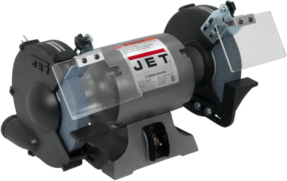 JET 8-Inch Bench Grinder, 3450 RPM, 1/2 HP, 1Ph 115V (JBG-8A)