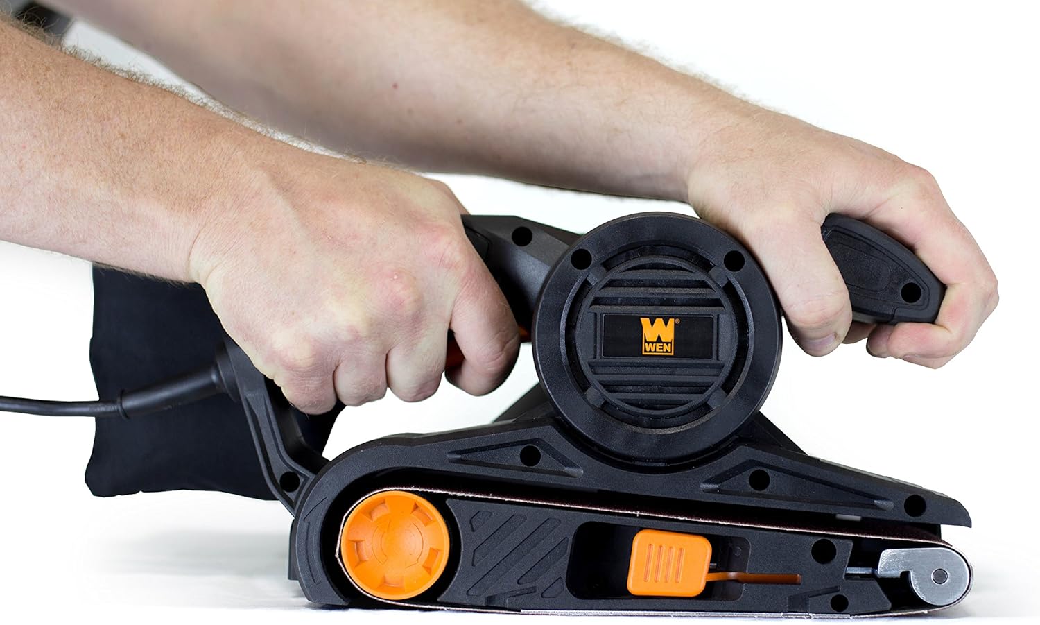 WEN 6321 7-Amp 3 in. x 21 in. Corded Belt Sander with Dust Bag , Black