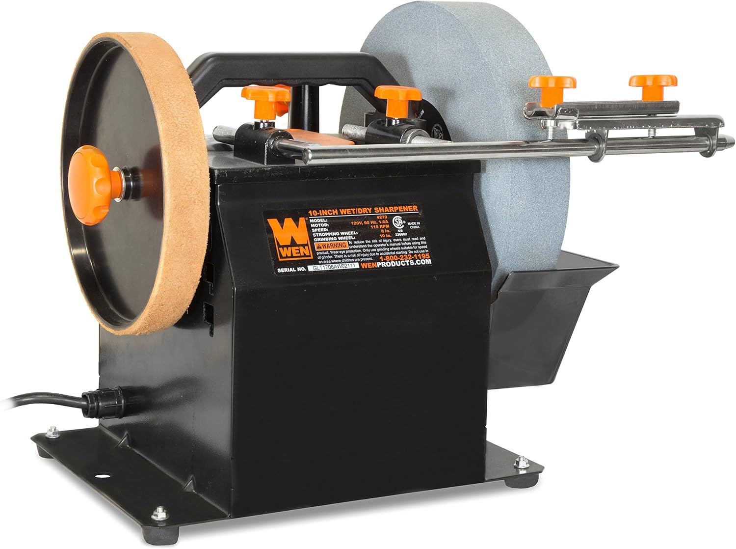 WEN BG4270T 10-Inch Two-Direction Water Cooled Wet/Dry Sharpening System  Sharpening Accesory Kit for 10-Inch Sharpening Systems, 4-Piece (42704B)