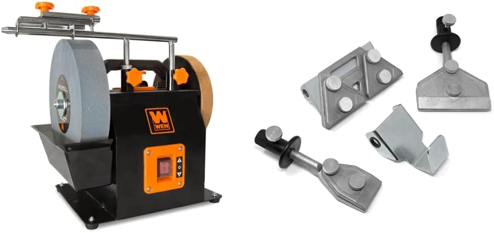 WEN BG4270T 10-Inch Two-Direction Water Cooled Wet/Dry Sharpening System  Sharpening Accesory Kit for 10-Inch Sharpening Systems, 4-Piece (42704B)