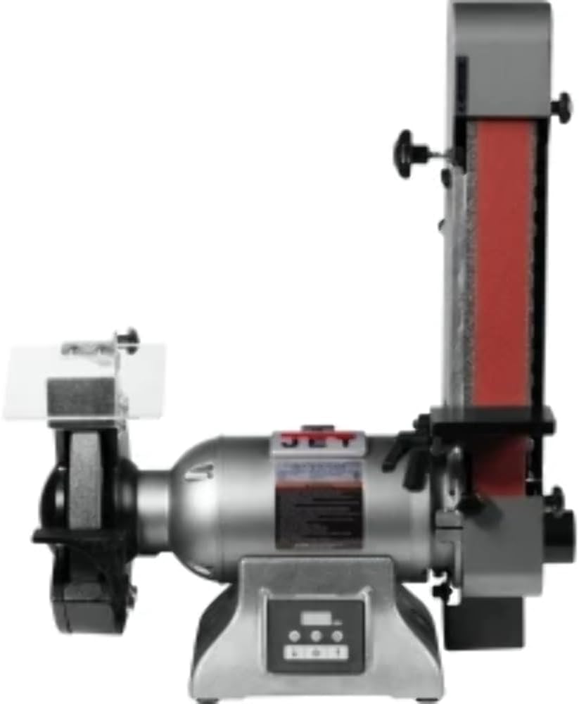 JET 577248 IBGB-248VS 8 in. Variable Speed Industrial Grinder and 2 x 48 in. Belt Sander