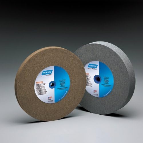 Norton 39C Vitrified Bench and Pedestal Abrasive Wheel, Type 01 Straight, Silicon Carbide, 1-1/4 Arbor, 10 Diameter, 1-1/2 Thickness, 60 Grit (Pack of 1)