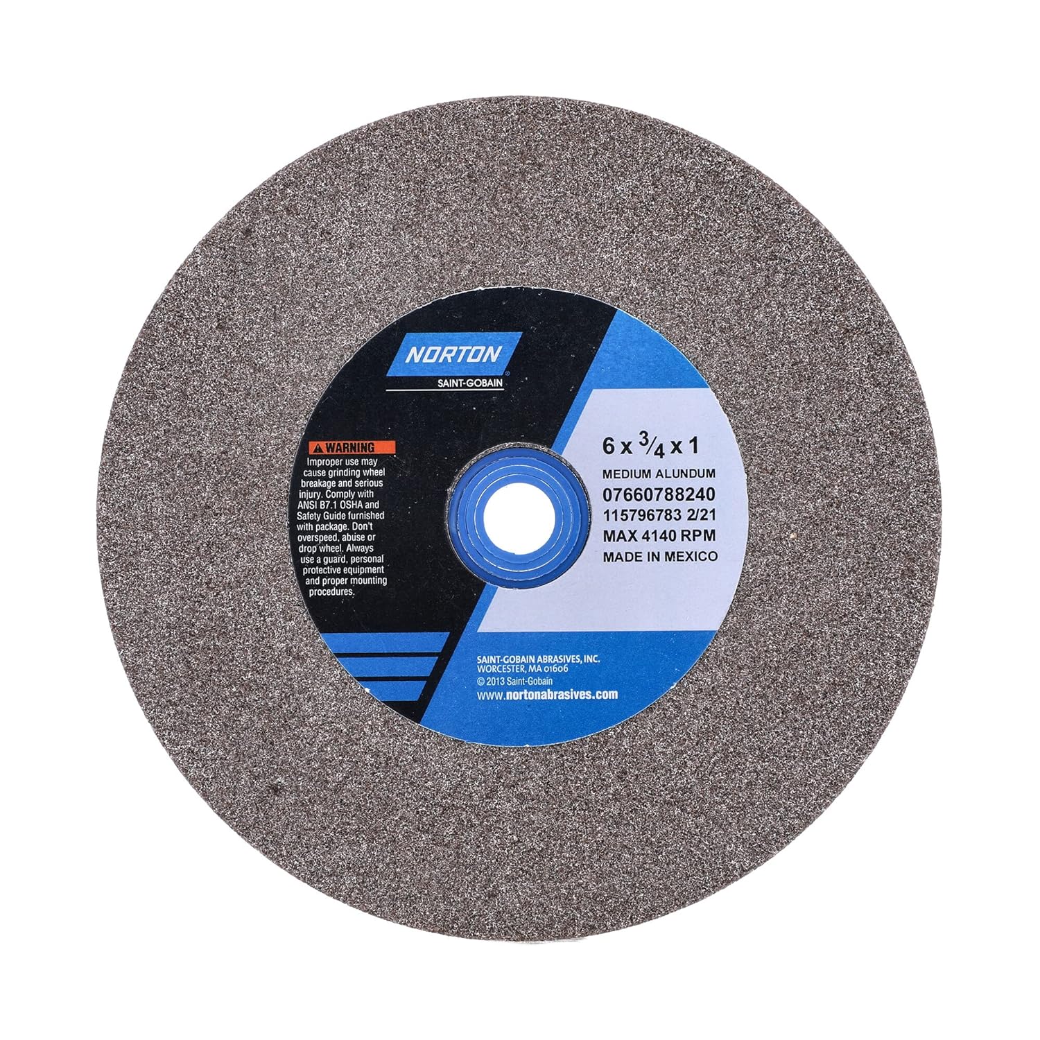 Norton 547-07660788240 Straight Gemini Bench  Pedestal Grinding Wheels