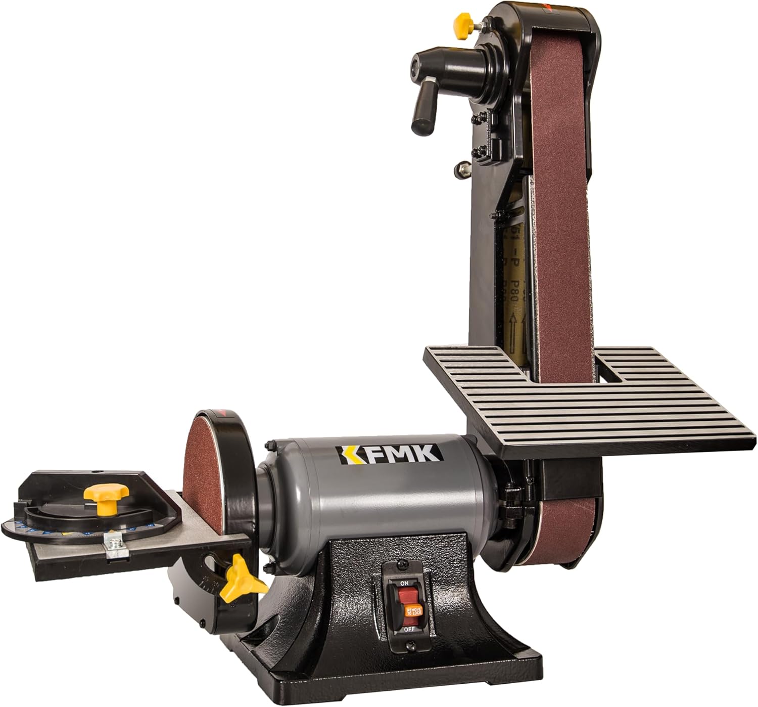 2x42 in. Belt Sander  6 Disc Sander Combo, 3.5Amp Bench Belt Sander for Woodworking  Metalworking, 1/2HP Belt Sander for Knife Making and Sharpening