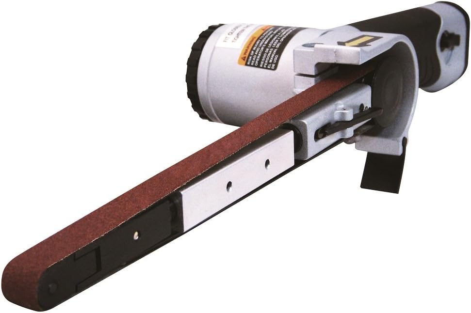 Astro Pneumatic 3037 Air Belt Sander (1/2 x 18) with 3pc Belts (#36, #40  #60)