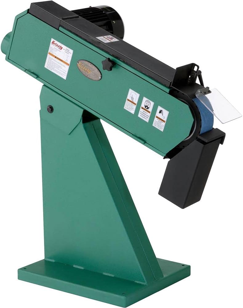 Grizzly Industrial G0489-3 x 79 2-Wheel Metal Belt Grinder/Sander