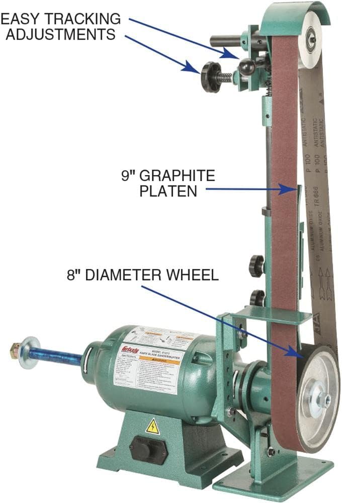 Grizzly Industrial G1015 - Knife Grinder, Sander, and Buffer