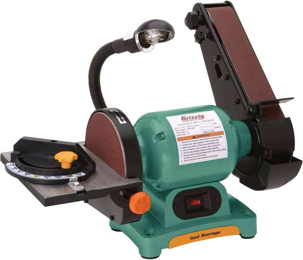 Grizzly Industrial H7761-2 x 27 Belt/6 Disc Combo Sander