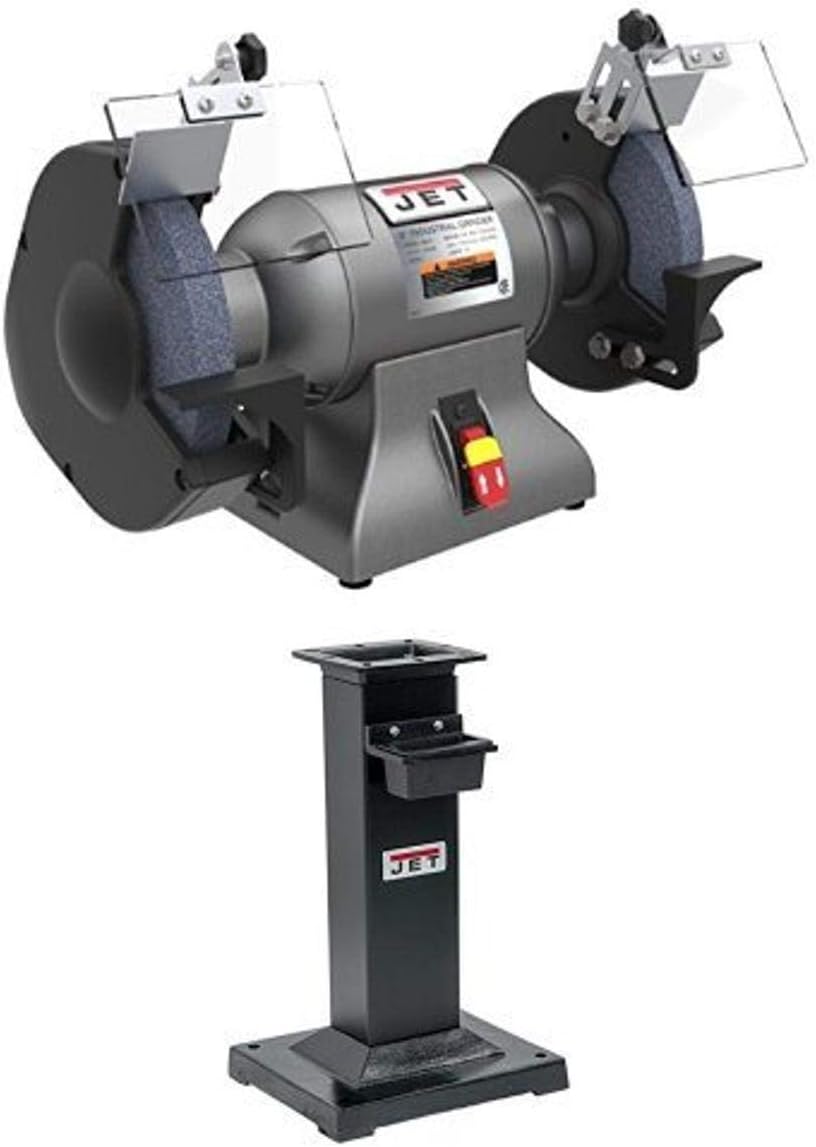 JET 10-Inch Industrial Bench Grinder, 1800 RPM, 1-1/2 HP, 1Ph 115V (Model IBG-10)